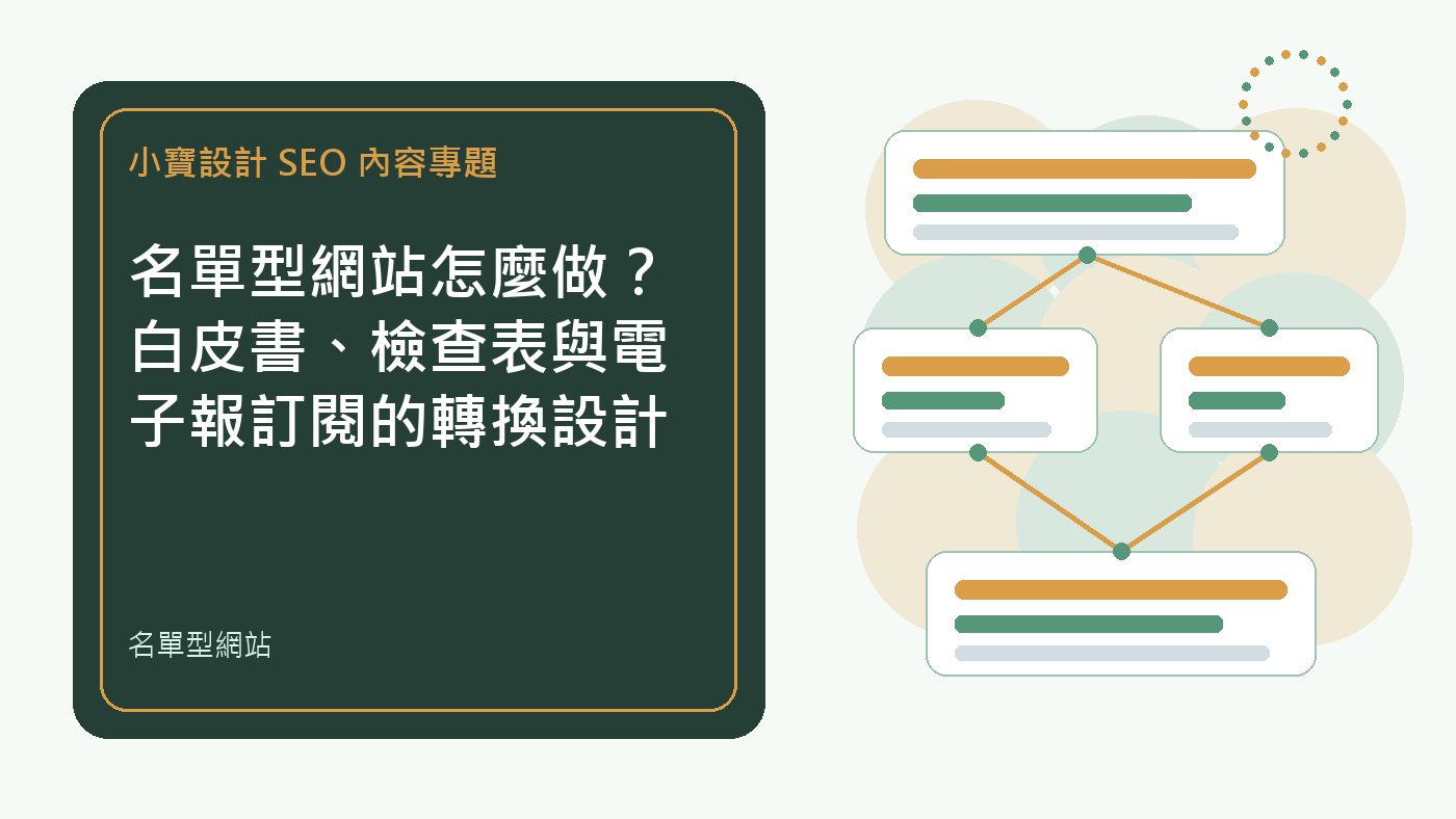名單型網站|小寶設計排程文章特色圖